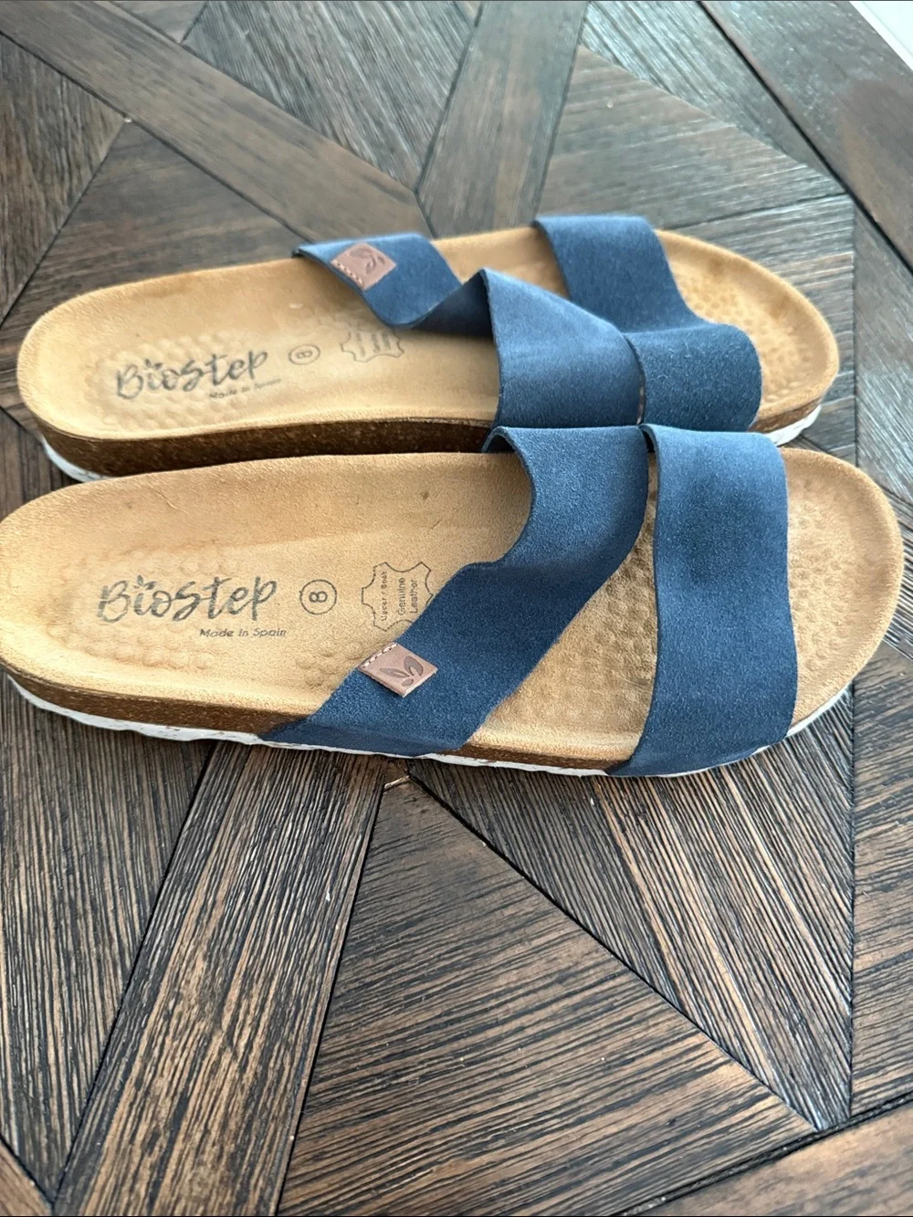 Biostep blue suede